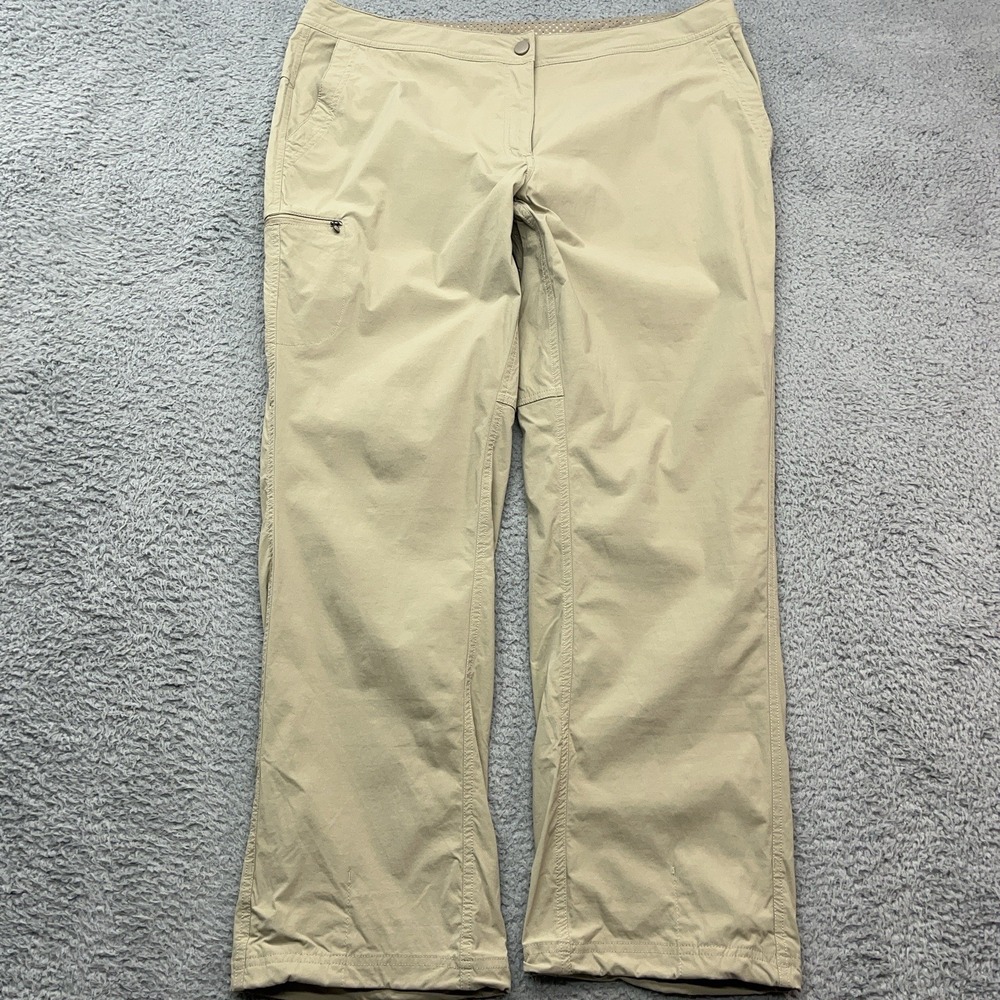 LL Bean Nylon Hiking Pants Women 39x30 Cargo Trail Stretch Water Resistant UPF50